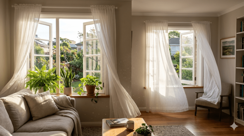 cómo ventilar una casa correctamente con ventilación cruzada
